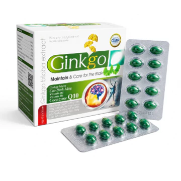 Ginkgo Biloba 240mg Bổ Sung Dưỡng Chất Cho Não, hoạt huyết dưỡng não 100v hộp