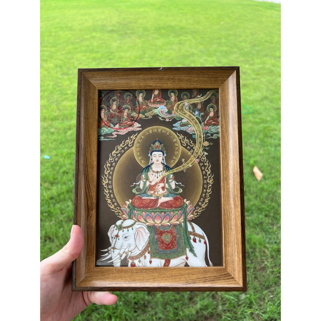 Tranh Bản Mệnh Tuổi Thìn và Tỵ - Phổ Hiền Bồ Tát