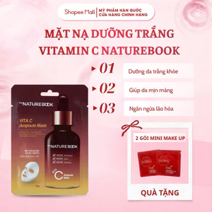 1 Miếng Mặt nạ dưỡng trắng da vitamin C The Nature Book Chính Hãng 25g ưỡng Trắng, Ngăn Ngừa Lão Hóa
