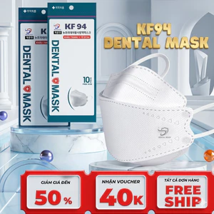 Thùng 300 Cái khẩu trang 4D KF94 chính hãng 4 Lớp người lớn Dental Mask kháng khuẩn chống tia UV
