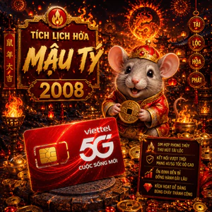 Sim Phong Thủy Hợp Tuổi 2008 Mậu Tý Mệnh Tích Lịch Hỏa Thu Hút Tài Lộc Và May Mắn [ĐKCC]