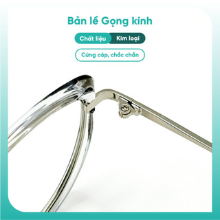 Gọng kính cận mắt mèo, thời trang nữ cá tính, chất liệu nhựa phối phim loại KAO PLUS B174
