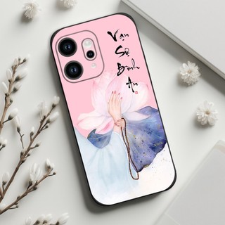 Ốp lưng Oppo Reno 14 / 14 Pro In hình thư pháp,tâm an, an nhiên,chú tiểu mềm bảo vệ camera
