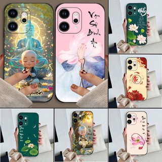 Ốp lưng Oppo Reno 14 / 14 Pro In hình thư pháp,tâm an, an nhiên,chú tiểu mềm bảo vệ camera