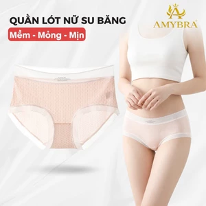 Quần Lót Nữ Su Tàng Hình Cạp Cao, Quần Chip Đáy Thông Hơi Kháng Khuẩn AMYBRA L1398 QT