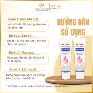 Sữa Rửa Mặt Kiềm Dầu, Ngừa Mụn Giúp Da Kiểm Soát Bã Nhờn SeeSee
