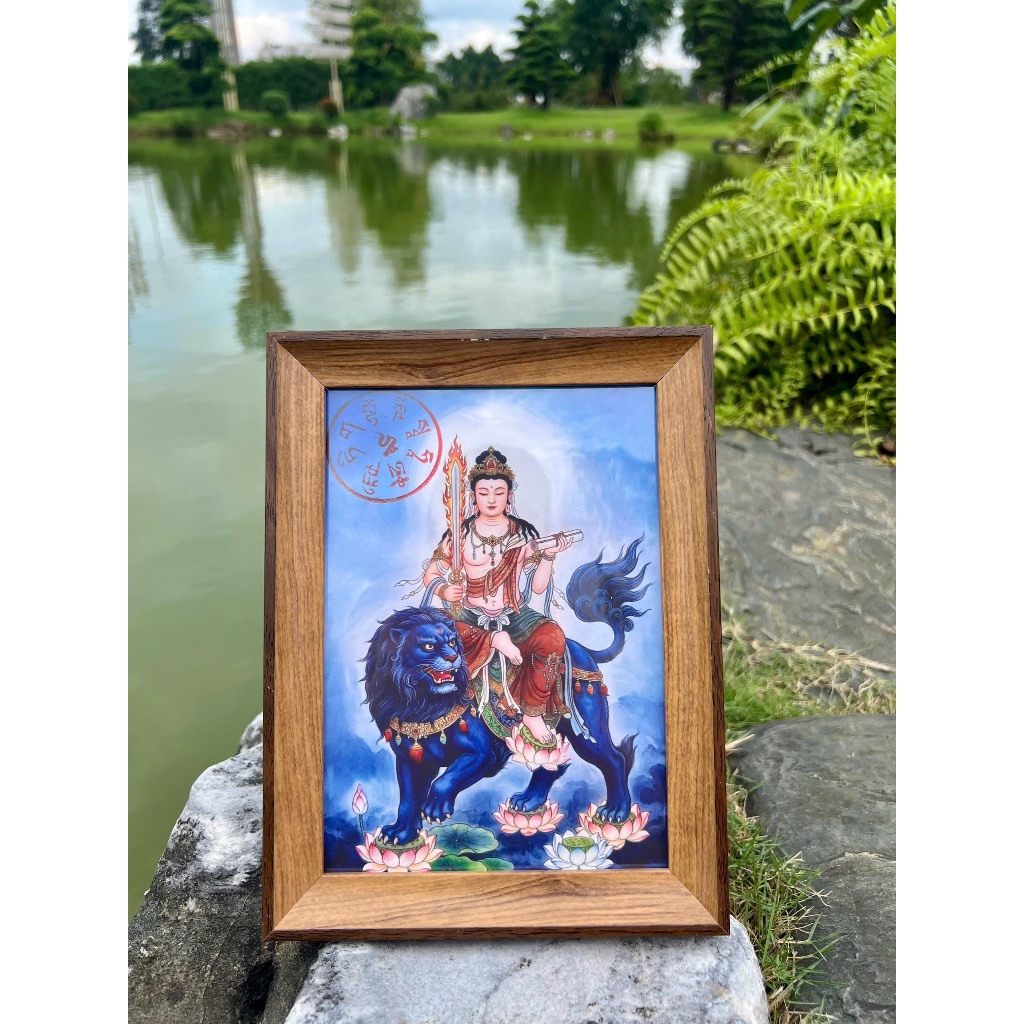 Tranh Bản Mệnh Tuổi Mão - Văn Thù Sư Lợi Bồ Tát