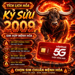 Sim Phong Thủy Hợp Tuổi 2009 Kỷ Sửu Mệnh Tích Lịch Hỏa Thu Hút Tài Lộc Và May Mắn [ĐKCC]
