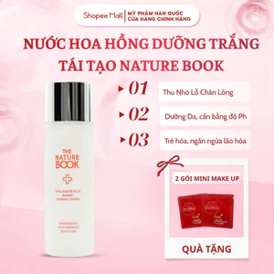 Nước Hoa Hồng Dưỡng Trắng Da The Nature Book Dung Tích 120ml Chính Hãng Hàn Quốc