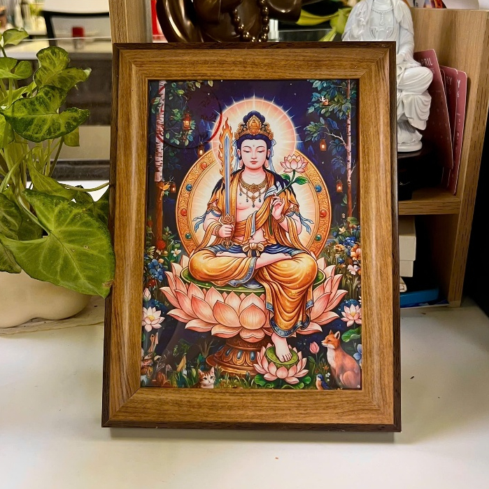 Tranh Bản Mệnh Tuổi Sửu và Dần - Hư Không Tạng Bồ Tát
