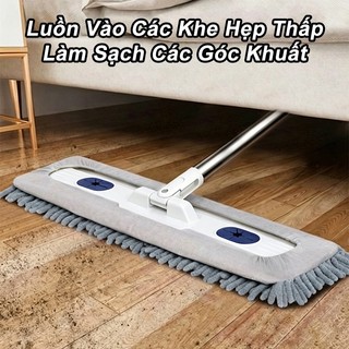 Cây lau 360° tự vắt | Sợi microfiber cao cấp | Hút nước nhanh, khô nhanh, tiết kiệm sức