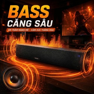 🔈Loa J50 SOUNDBAR, loa Bluetooth không dây, tích hợp cổng AUX cho PC laptop, cổng TF Bass Đầm Căng
