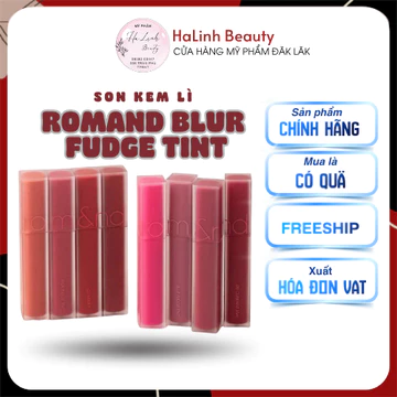 Son R Blur Fudge Tint kem siêu lì, cho đôi môi mịn mượt Hàn Quốc (từ 01 - 18)