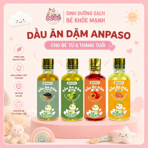 Dầu ăn dặm Anpaso giúp bổ não, tăng cường DHA, giúp cải thiện biếng ăn cho bé