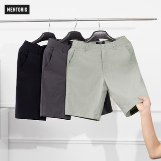 Quần Short Nam MENTORIS, Quần Đùi Kaki Cao Cấp, Form Đứng Chỉn Chu, Phong Cách Lịch Sự MKS