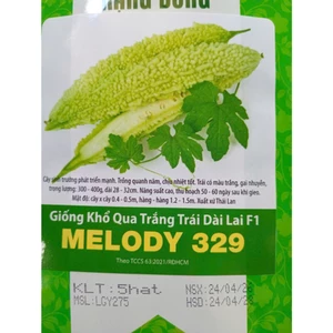 Gói 5 hạt Khổ Qua Trắng Trái Dài MELODY 329, Trồng Quanh Năm, Rau Ăn Quả Rạng Đông Nổi Tiếng, Hạt Nảy Mầm Nhanh, Mạnh