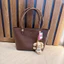 Túi xách tote nữ CHASA vân da size 33cm*13,5c *27cm có khóa kéo miệng kèm chamr cún kem đủ màu