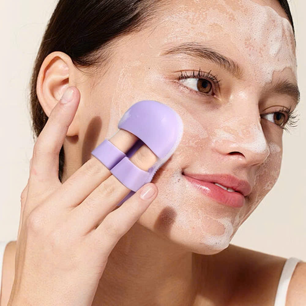 Miếng Rửa Mặt Bằng Silicon Tẩy Tế Bào Chết Massage Da Mặt