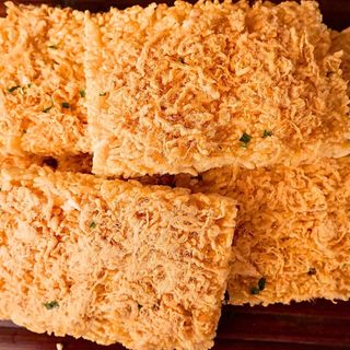 4 túi | Cơm cháy siêu chà bông, cơm cháy nếp siêu ruốc ninh bình vàng - túi 250g | Đồ ăn vặt