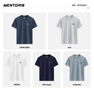Áo Thun Nam MENTORIS Premium Texture, Vải Nylon Spandex Cao Cấp, Form Regular Fit MTS2601