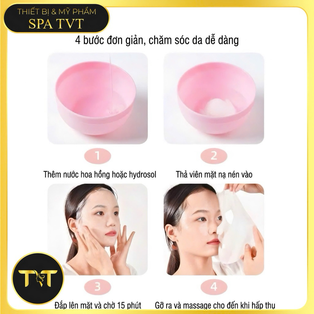 MẶT NẠ GIẤY NÉN FACIAL MASK 100 VIÊN/GÓI DƯỠNG ẨM, LÀM DỊU DA, KẾT HỢP TONER VÀ SERUM
