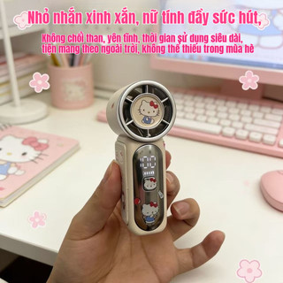 VZA Quạt mini X688 Tích Điện Mini Cầm Tay 200 Cấp Độ ,Quạt Sạc Tích Điện Động Cơ Không Chổi Chạy Êm