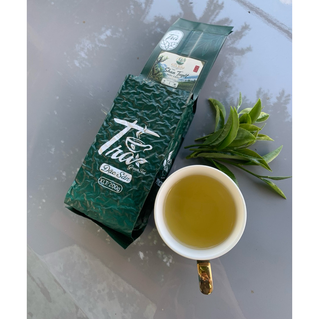 [200g] Trà Shan Tuyết Mộc Châu 200g - Sản phẩm đạt chuẩn ISO 22000:2018 - Chất lượng cao từ Mộc Châu