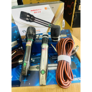 Micro Có Dây SH 2.0 3,0 Dây Dài 5m, độ nhạy cao không bị chập chờn ngắt sóng.