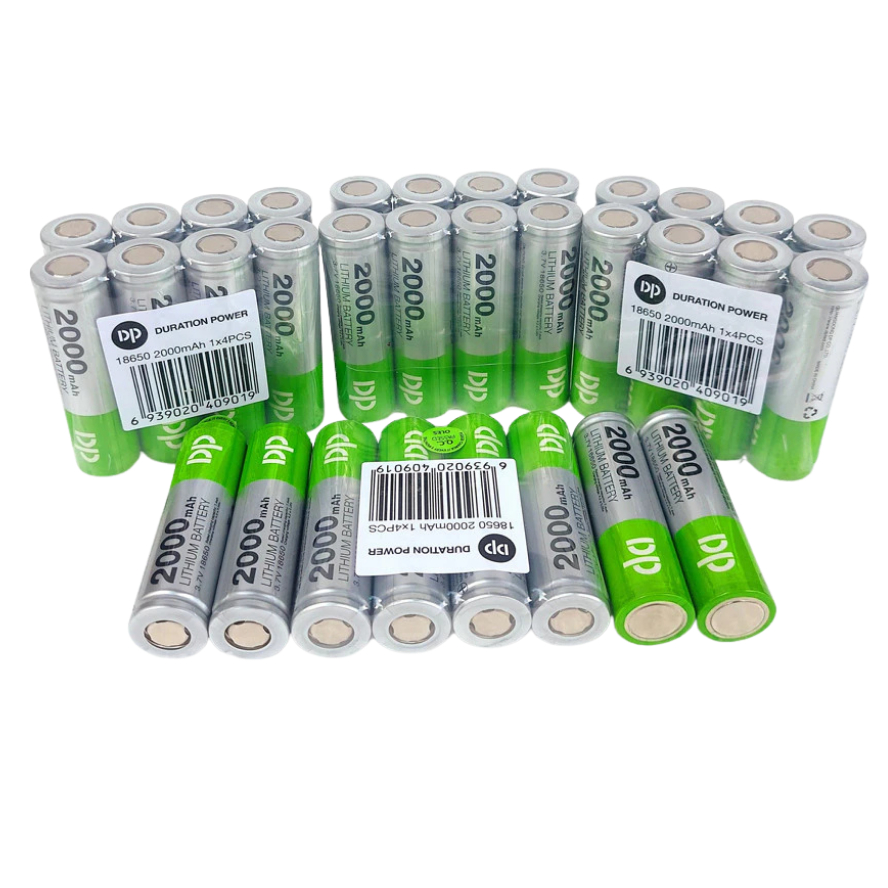 Pin Sạc DP 18650 2000mAh 3.7V Lithium Battery – Pin Li-ion Cao Cấp Cho Đèn Pin, Quạt Mini, Thiết Bị Điện Tử