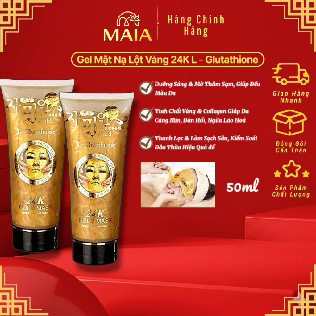 24k gold mask l glutathione gi bao nhiu Review Mt n vng Hn Quc Gel lt Mt n Vng