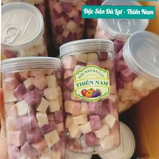 Sữa Chua Viên Sấy Thăng Hoa  Mix 4 Vị Trái Cây, Giòn Xốp Đặc Sản Đà Lạt