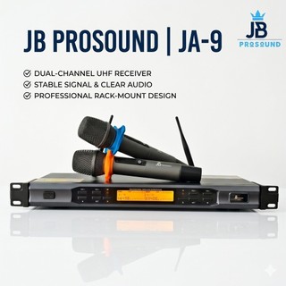 Micro Không Dây JBprosound JA-9 Pin Sạc Trực Tiếp Trên Tay Micro – Tiện Lợi, Chất Âm Trong Trẻo, Hát Nhẹ, Trầm Ấm.