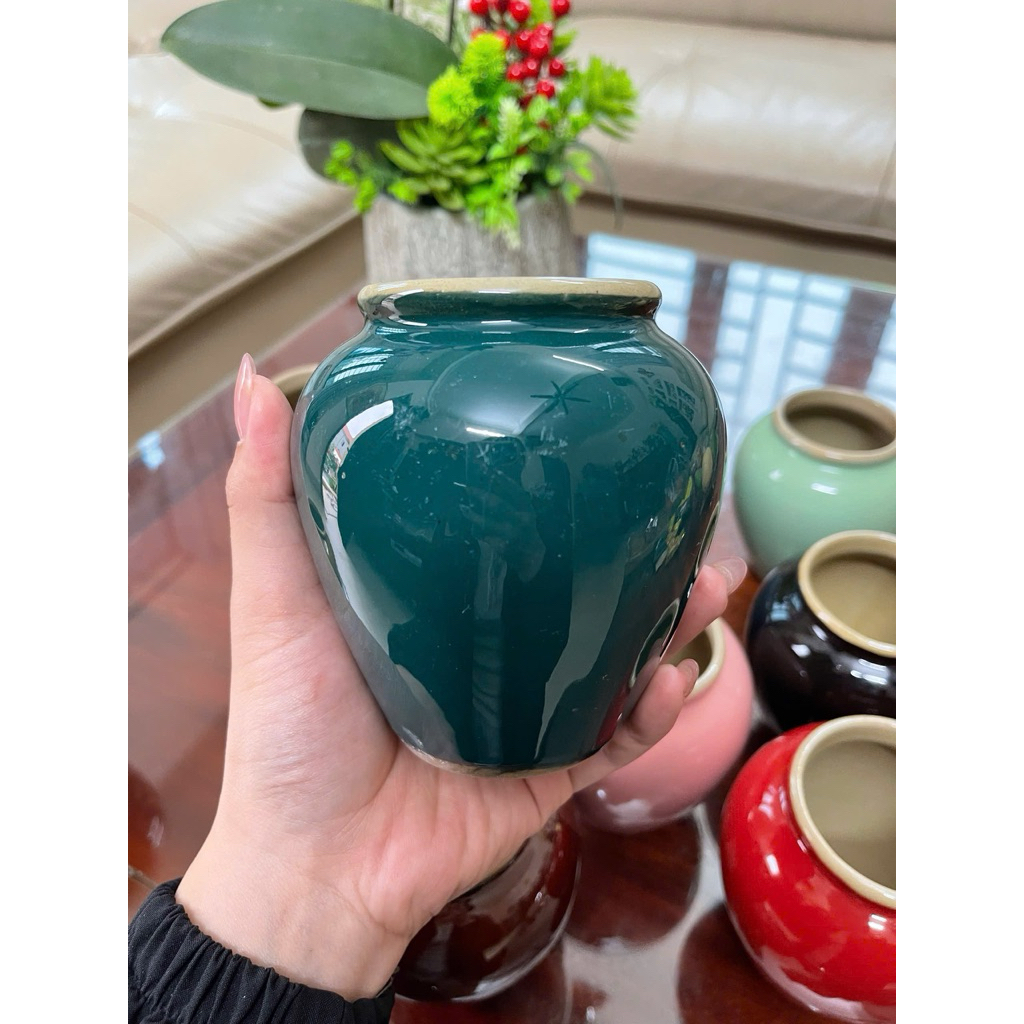 Combo 5 lu nước 500ml nhiều màu - Ly gồm decor vintage cái