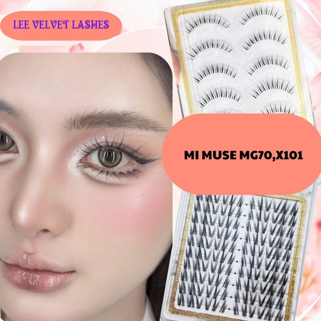 LeeVelvetLashes mi muse mg70, x101 chất liệu lông chồn cao cấp mang lại cảm giác thoải mái khi đeo