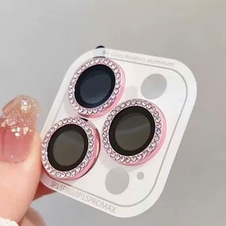 Mắt kính bảo vệ camera iPhone đính đá lấp lánh sang trọng dành cho iP 17/16/15/14/13/12/11/promax/plus