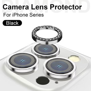 Mắt kính bảo vệ camera iPhone đính đá lấp lánh sang trọng dành cho iP 17/16/15/14/13/12/11/promax/plus