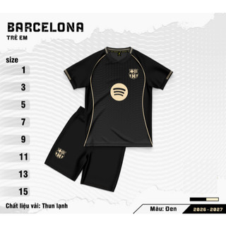 Bộ Quần Áo trẻ em Sao Việt Barca 25/26
