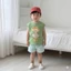 Bộ quần áo cộc tay mùa hè hình thú ngộ nghĩnh, cotton mềm mát, phong cách Hàn Quốc 8-21kg
