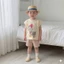Bộ quần áo cộc tay mùa hè hình thú ngộ nghĩnh, cotton mềm mát, phong cách Hàn Quốc 8-21kg