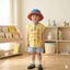 Bộ quần áo cộc tay mùa hè hình thú ngộ nghĩnh, cotton mềm mát, phong cách Hàn Quốc 8-21kg