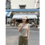 WGWE | Áo thun cotton cổ tròn graffiti chữ cá tính thêu nổi trái tim Hàn Quốc – W9601#