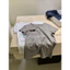 WGWE | Áo thun cotton cổ tròn graffiti chữ cá tính thêu nổi trái tim Hàn Quốc – W9601#