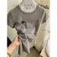 WGWE | Áo thun cotton cổ tròn graffiti chữ cá tính thêu nổi trái tim Hàn Quốc – W9601#
