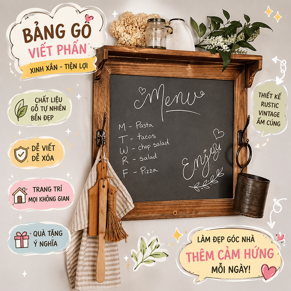 BẢNG VIẾT BÚT DẠ QUANG, menu nhà hàng, quán cafe, bảng ghi chú đa năng