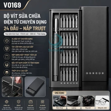 Bộ Tua Vít Đa Năng 24 Đầu Cao Cấp -Bộ Vít Sửa Chữa Điện Tử Chuyên Dụng -Bộ Tua Vít Mini 24 in 1