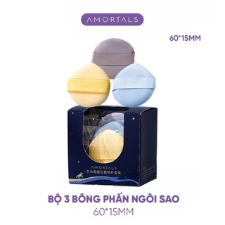 Bông Phấn Amortals Nebula Ngôi Sao Mút Trang Điểm Mềm Mịn, Phấn Phủ Cao Cấp Size 60x15mm Duduhouse