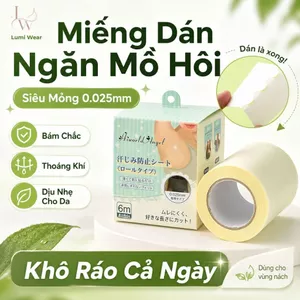 Miếng dán chống mồ hôi nách siêu mỏng, dán trực tiếp lên da, mỏng nhẹ, chống ướt áo, dùng hằng ngày