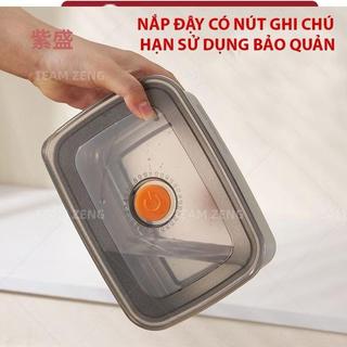 Hộp Đựng Thực Phẩm Inox 304 Có Nắp Kín Chống Tràn 1200ml 1500ml 2200ml An Toàn Chống Gỉ Giữ Tươi