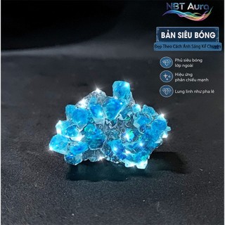 Tinh Thể Thiên Thanh Ánh Kim - Aurora Sky Crystal