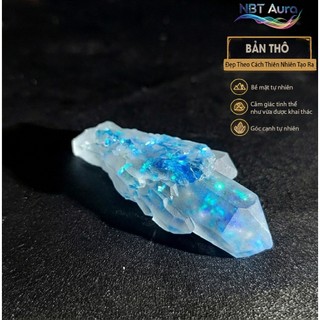 Tinh Thể Thiên Thanh Ánh Kim - Aurora Sky Crystal